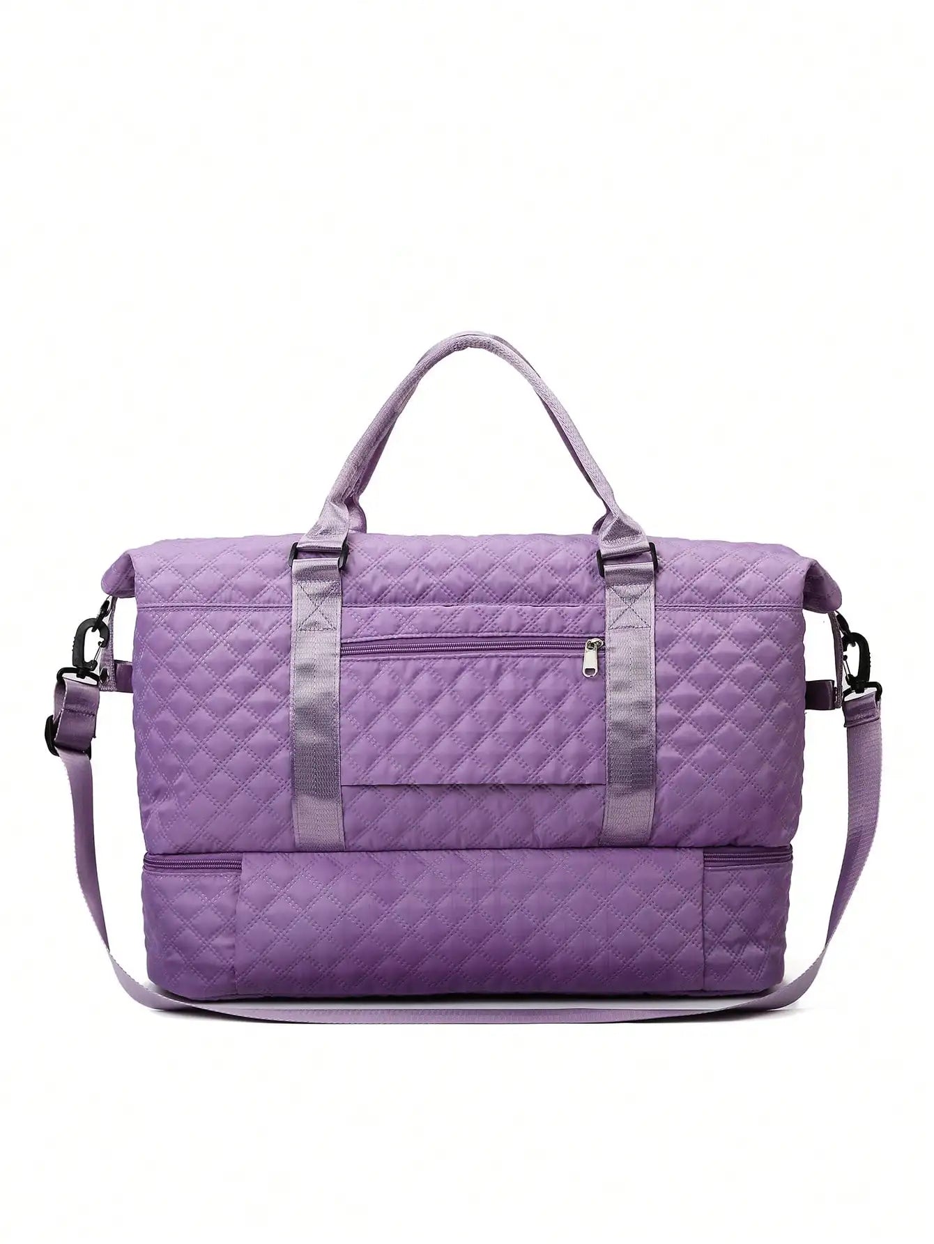 Large capacity, lightweight, foldable luggage bag, independent shoe compartment, casual and convenient storage bag,