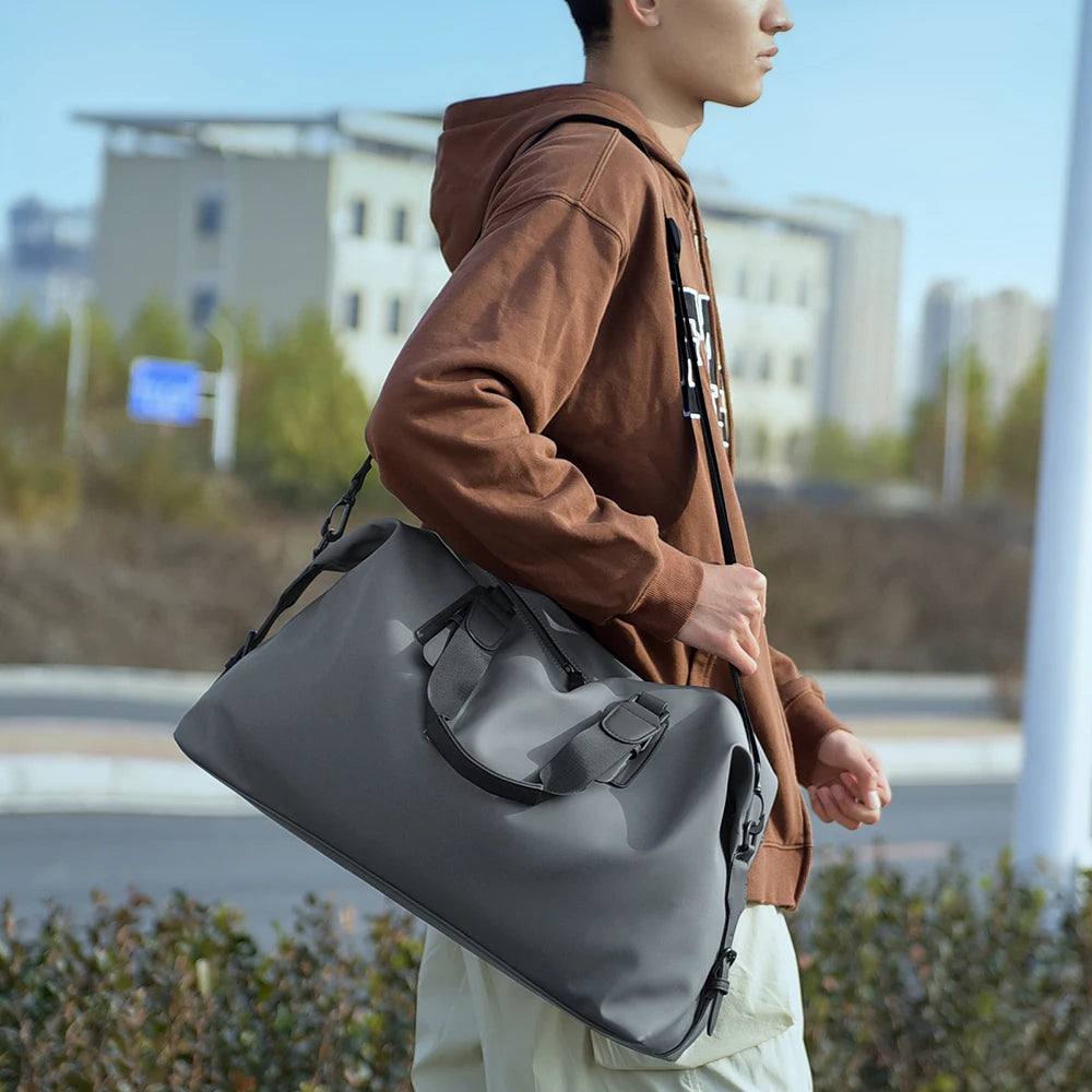 Men’s Duffle Bag Travel Duffel Bag Durable Sports Bag Stylish Handbag for Gym Weekend Trip Daily Use