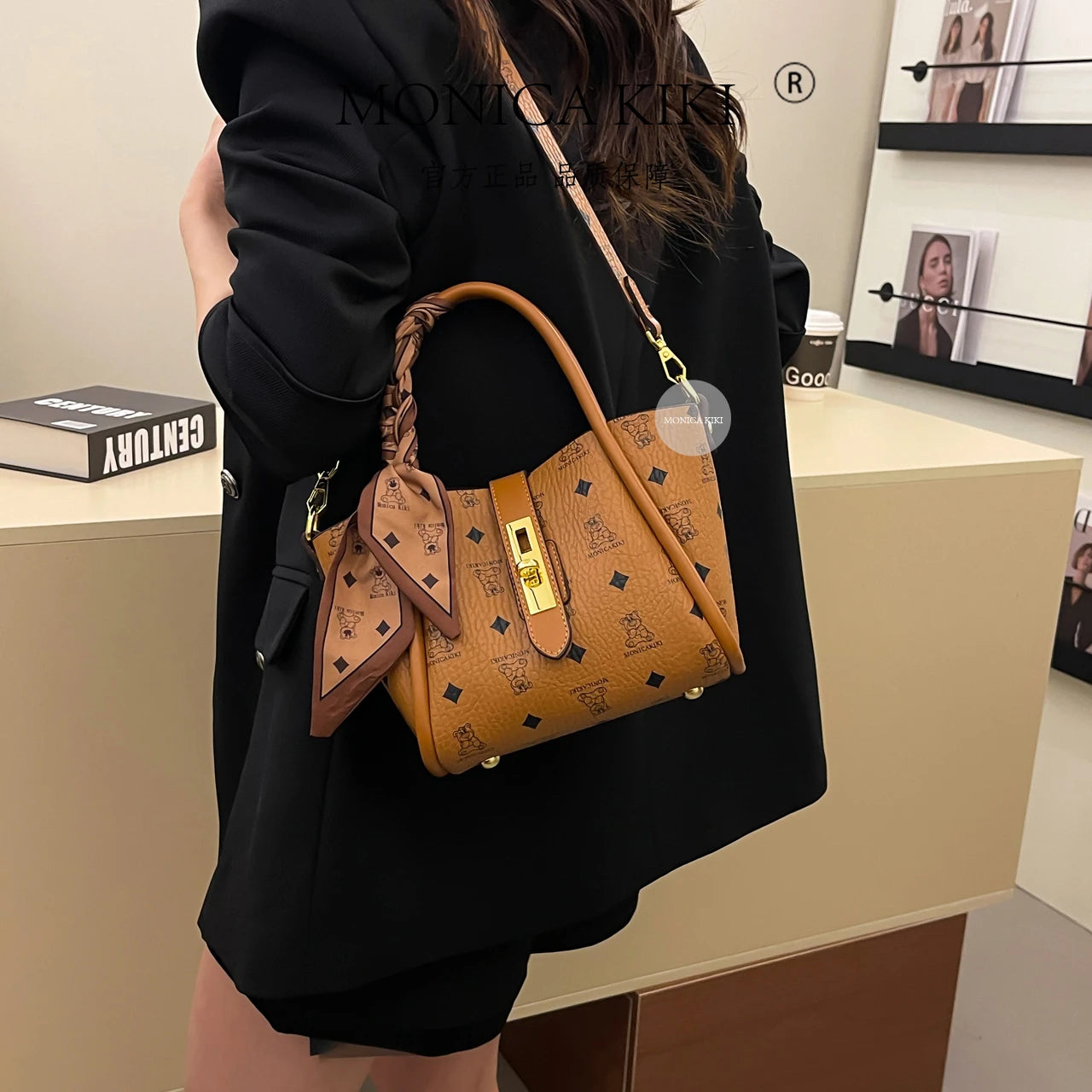 Classic Elegant Leather Handbags For Women Luxury Brand Crossbody Bag Shoulder Style By Famous Designer Ladies Fashion