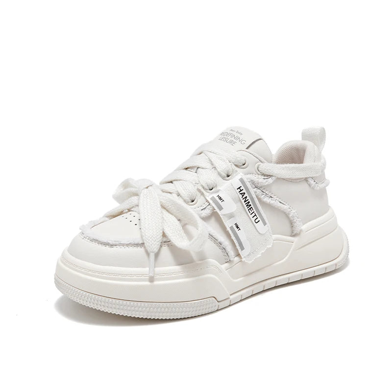 BEAUTODAY Fashion Sneakers Women Genuine Cow Leather Mixed-colors Turned-over Edge Design Ladies Shoes Handmade 29747