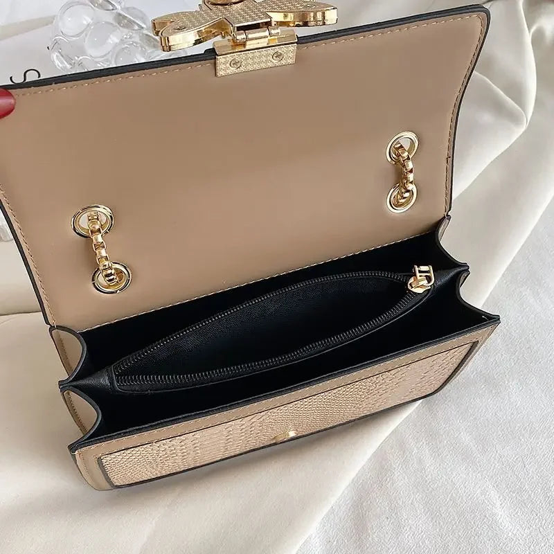 Luxury Handbags for Women Crossbody Bags Bee Lock Tote Casual Flap Purses Crocodile Print Leather Handbag Ladies Shoulder Bags