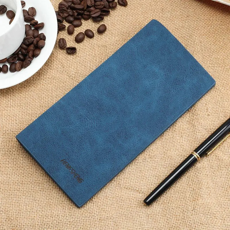 Carteira Men's Wallet Thin 0.5cm Slim Men's Purse Billeteras Para Hombre Soft Natural Leather Carteira Masculina Couro Business