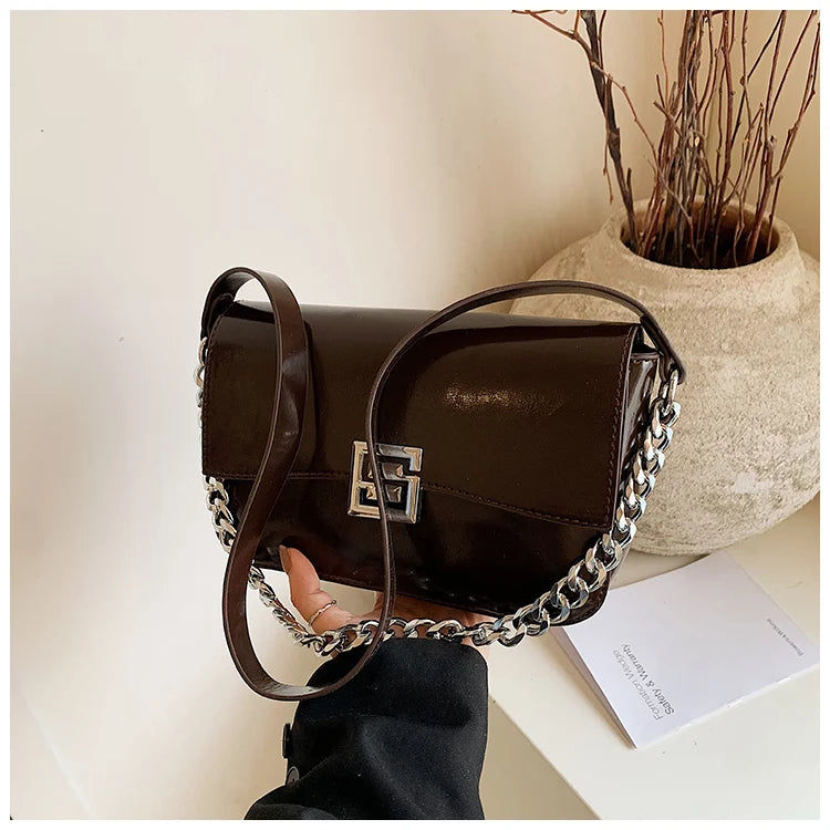 Women's Handbag Crossbody Messenger Elegant Classic Leather By Famous Designer Luxury Brand For Fashion Ladies