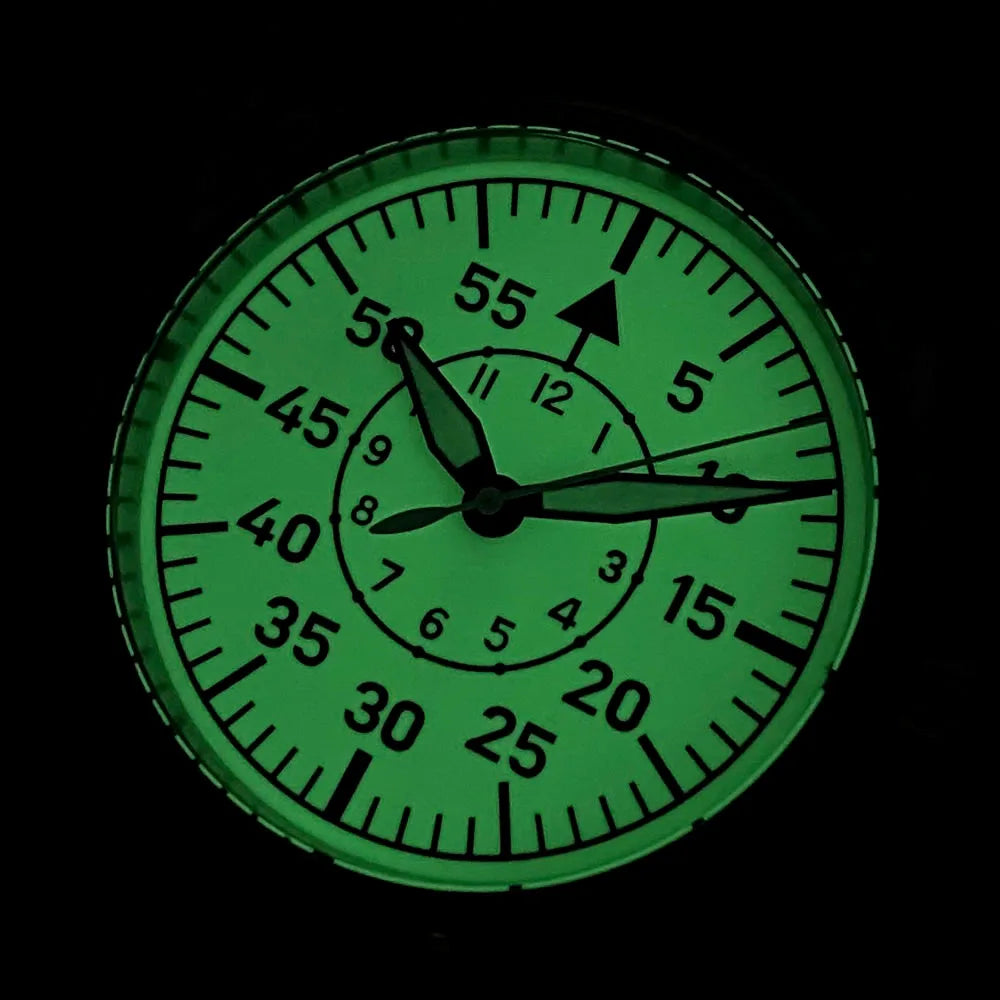 20bar Diver Vintage Pilot Aviator Mechanical Watch Men S NH35AA movt Cream White Dial Green Super Lume Retro Gift Clock часы