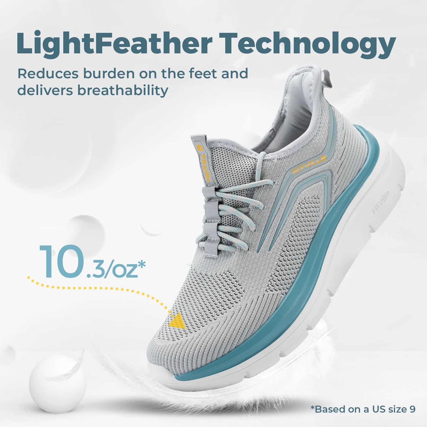 FitVille Thick Sole Running Shoes Mens Sneakers Shock Absorbing Rebound Lightweight For Swollen Feet Arch Support Wide Shoes