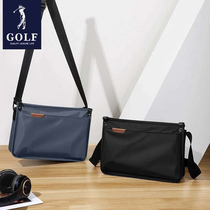 GOLF men's crossbody bag trendy brand casual shoulder bag large capacity canvas mailman bag commuting sports small backpack