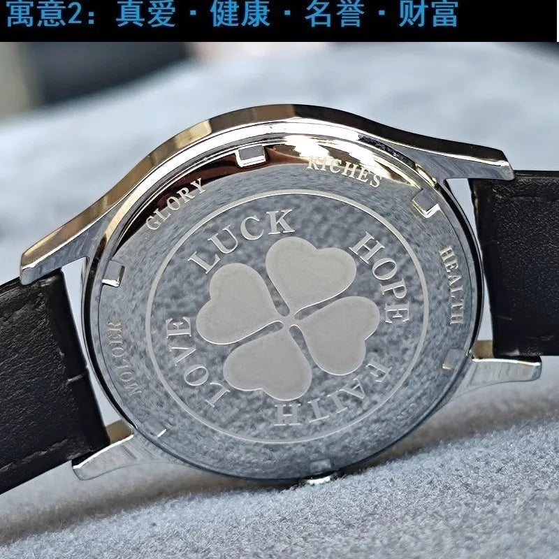 Single needle independent blue needle minimalist fashion personality sapphire mirror waterproof quartz watch for men