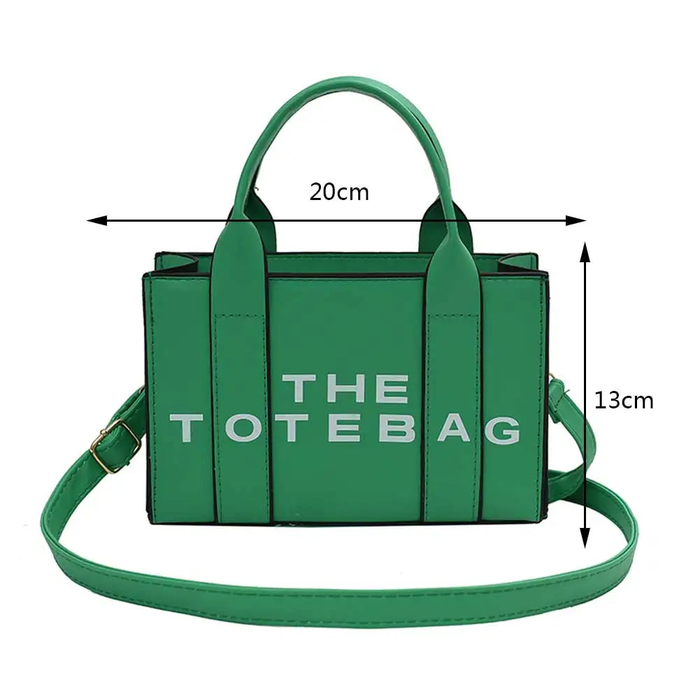 Patent Leather Shoulder Bag Fashion Letter Ladies Tote Bags Casual Adjustable Strap Simple Shiny Portable for Weekend Vacation