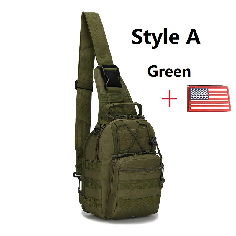 Sling Backpack Molle Waterproof Rucksack Bag Shoulder Bags Hiking Camping Travelling Backpacks Chest Bags