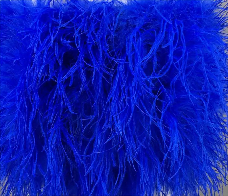 Luxurious Furry Ostrich Feather Jacket, Peach Fuzz Fashion, Wedding Party, Concert, Bride B230408, 2024