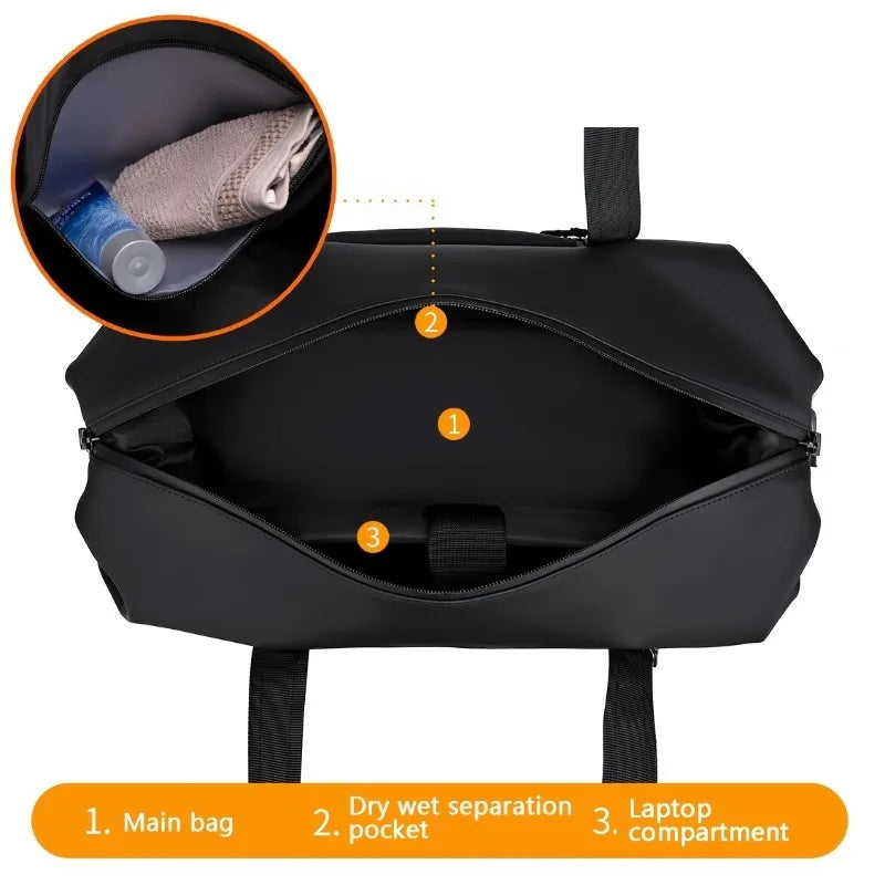 Large Capacity Travel Bag,Portable Overnight Duffel Bag Unisex Sport Fitness Bag,Perfect For Sports And Outdoor Adventures