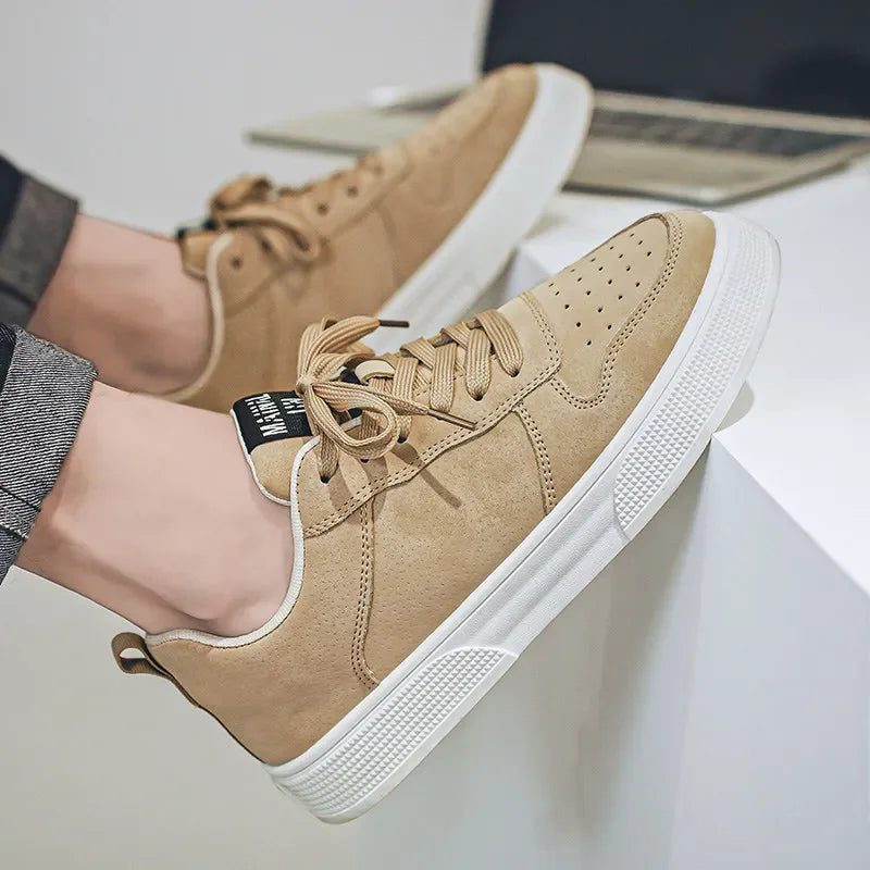 Cheap Green Man Urban Sneakers Big Size 47 48 Platform Men’s Skateboarding Shoes Harajuku Low Cut Male Skate Shoe zapatos hombre
