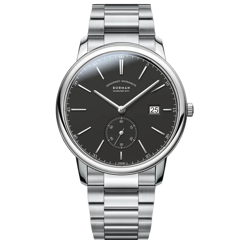 BORMAN Luxury Mens Automatic Mechanical Watch Rose Gold Case Sub Dial Sport Watches Genuine Leather High Quality Gentleman Clock