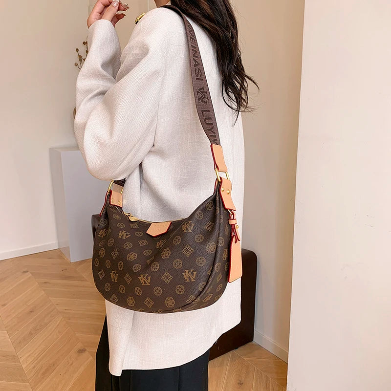 Premium Leather Tote Bag For Women - Designer Crossbody Shoulder Handbag Elegant Ladies Casual Shopping Bag