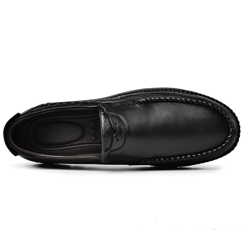 High Quality Loafer Casual Mens Comfortable Flats Genuine Leather Luxury Loafers Men Casual Shoes Designer Original Adulto Shoes