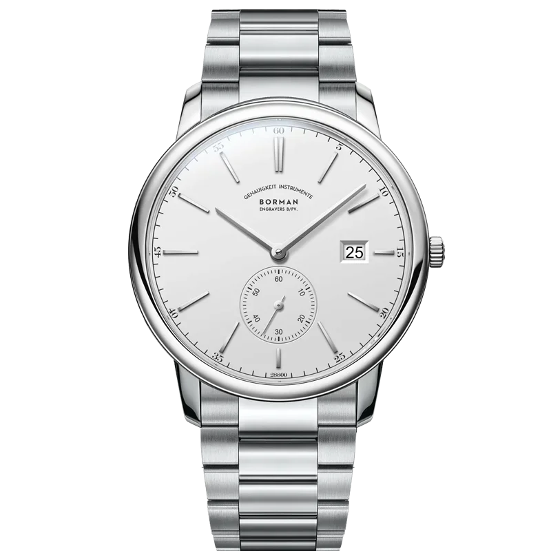 BORMAN Luxury Mens Automatic Mechanical Watch Rose Gold Case Sub Dial Sport Watches Genuine Leather High Quality Gentleman Clock