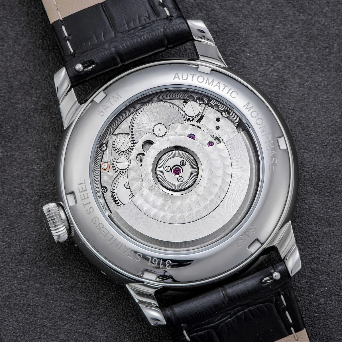 2023 Sugess Automatic Mechanical Watch of Men Moonphase Wristwatches Seagul Movement ST2528 Waterproof Sapphire Big Date New