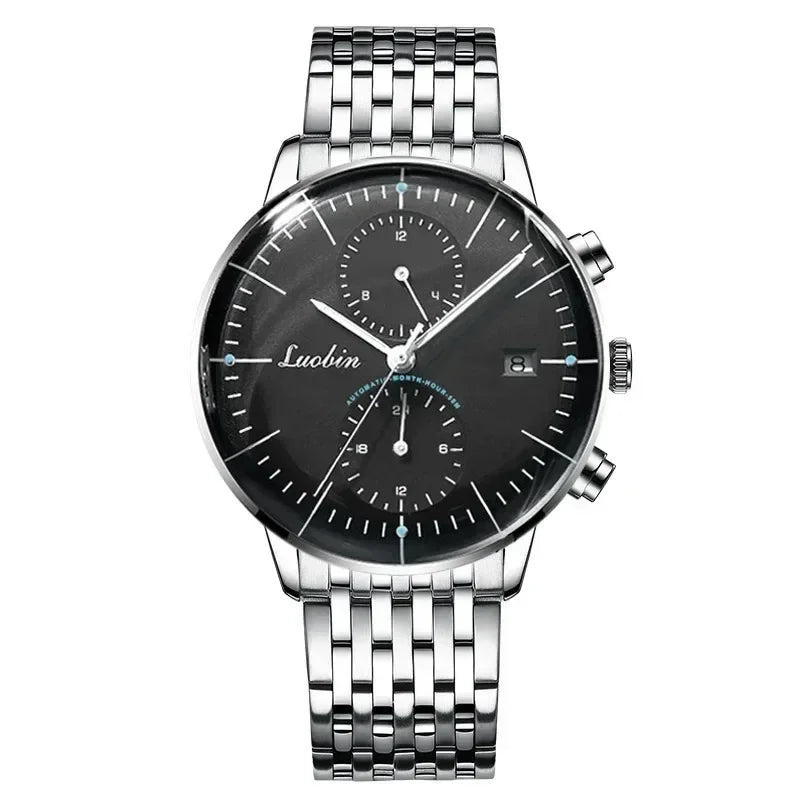42mm Classic Fashion Quartz Watch Chronograph Calendar Luminous Waterproof Stainless Steel Mens Quartz Watch Luxury Watch Custom