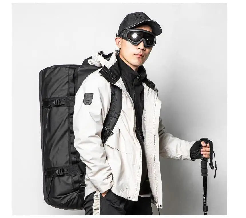 Men large capacity travel handbag business travel bag carry on hand luggage bag 100L ,70 L travelling bag Men travel duffle