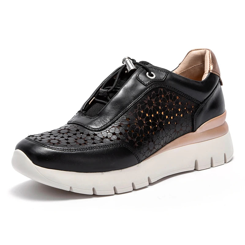 Unique Hollow Print Fashion Season New Women's Casual Shoes with Minimalist Design Breathable and Comfortable