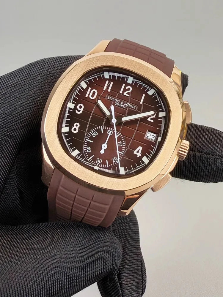 Mens Watches Top Brand Luxury Iced Out Watch Rubber Strap Chronograph Military Watch Stainless Steel Watch Religio Masculino