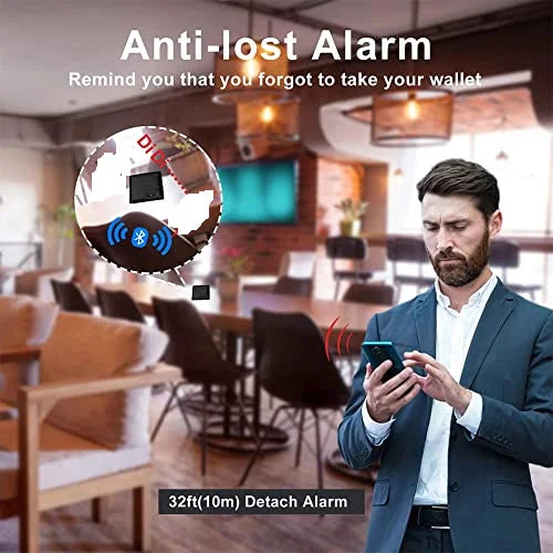 Billetera con gps Tracker Card Android And IOS,Smart Wallet for Men Best 2025 New Fathers Day Gift Birthday Gifts For Dad
