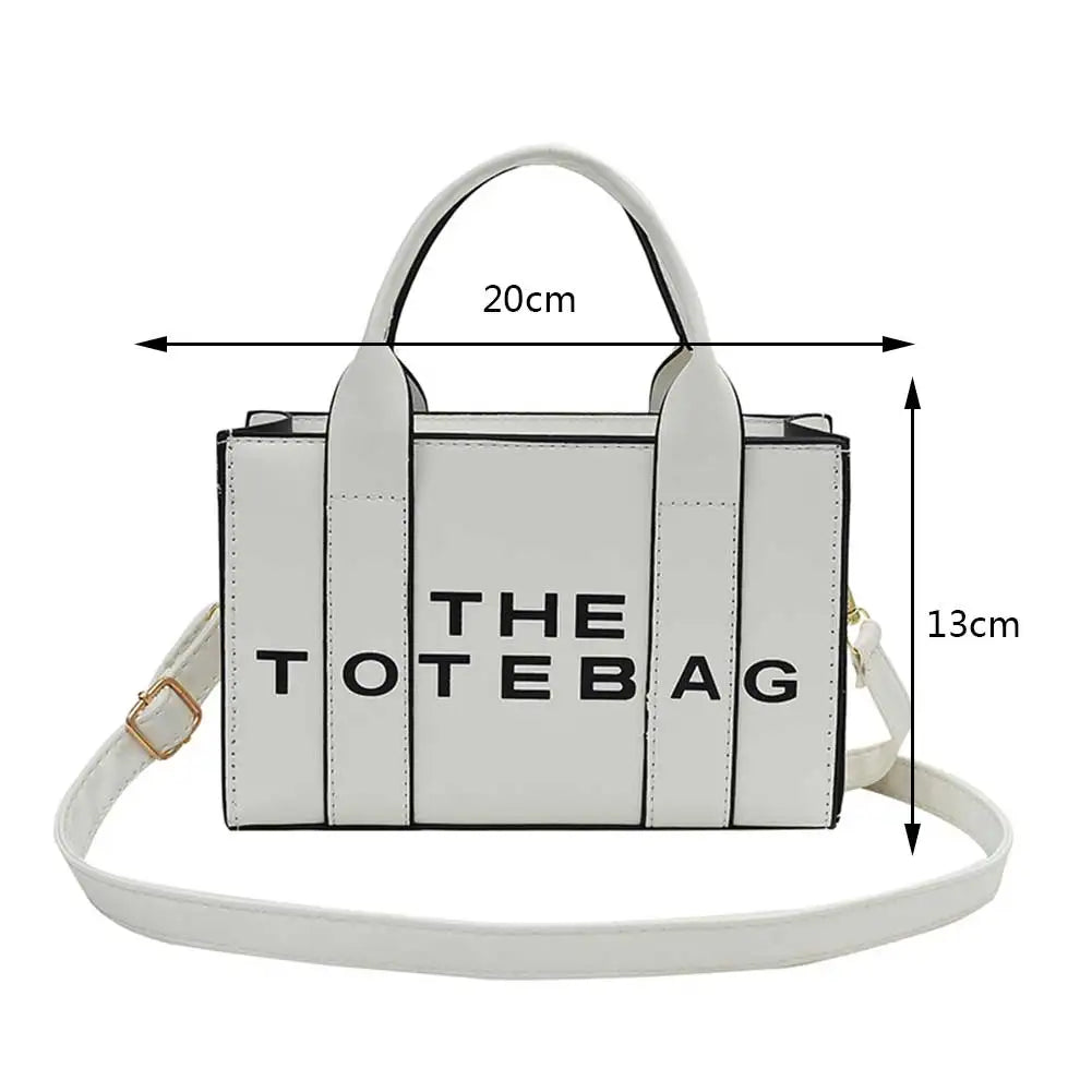 Patent Leather Shoulder Bag Fashion Letter Ladies Tote Bags Casual Adjustable Strap Simple Shiny Portable for Weekend Vacation