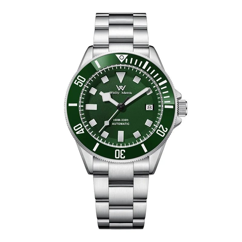 WM Watch Automatic Mechanical Watch Men Miyota8215 100M Water Resistant Business Casual Luminous Man Welly Merck Watches WM085