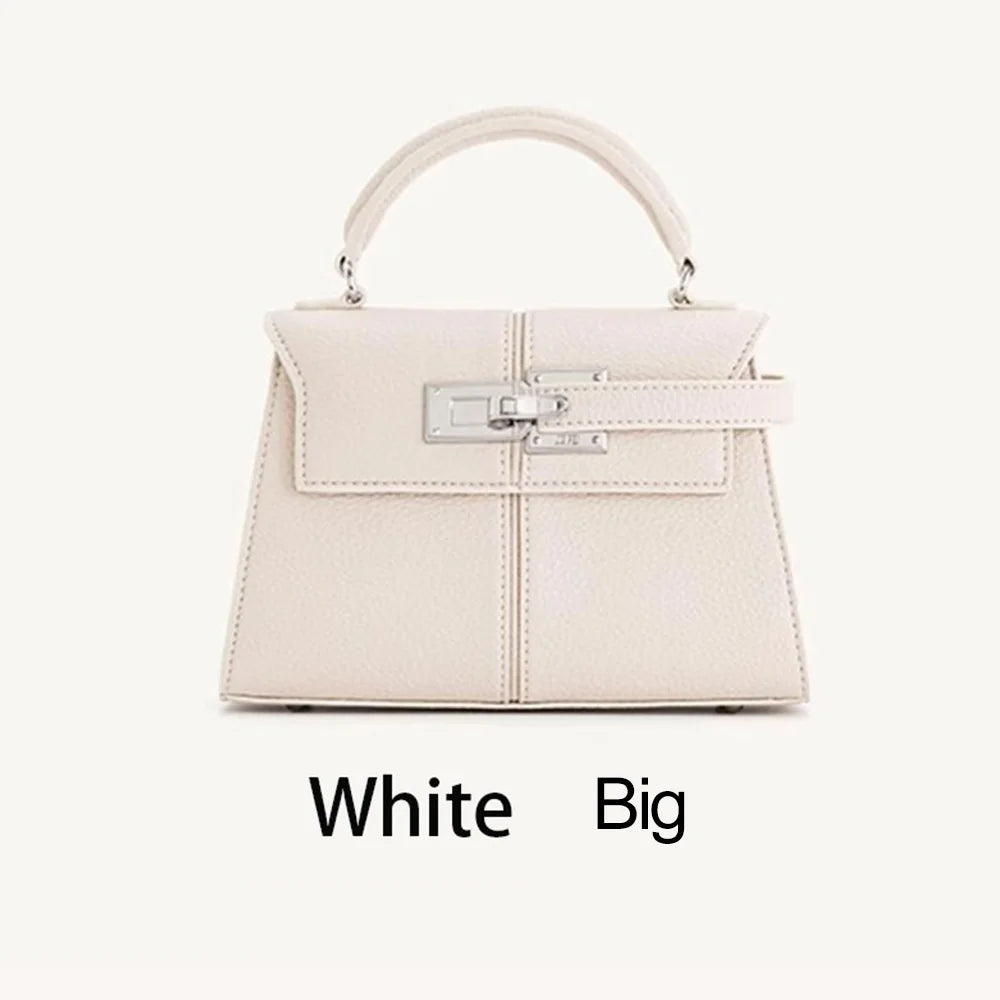 Women's Handbag 2025 Trapezoidal Leather Women's Bag Versatile Fashion Niche Handbag Denim Blue Tote Bag Small Crossbody bags