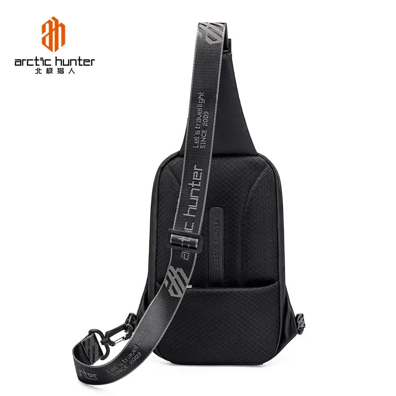 New Men's shoulder bag chest bag Top quality Comfortable breathable male messenger bag EVA hard shell Anti-theft Crossbody bag