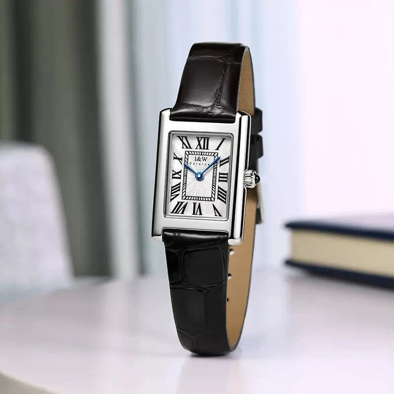CARNIVAL Womens Fashion Square Quartz Watch Ladies Brand Luxury Waterproof Ultra Thin 5mm Dress Wristwatch for Women Reloj Mujer