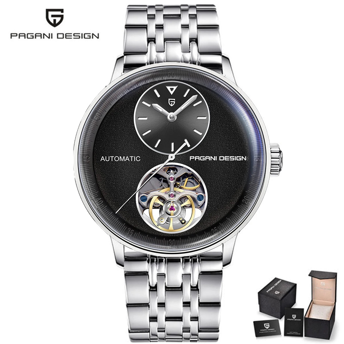 PAGANI DESIGN 2025 New 42MM Pilot Watch Fashion Leisure Mechanical Watch Night Light Automatic Men's Watch 100m Waterproof
