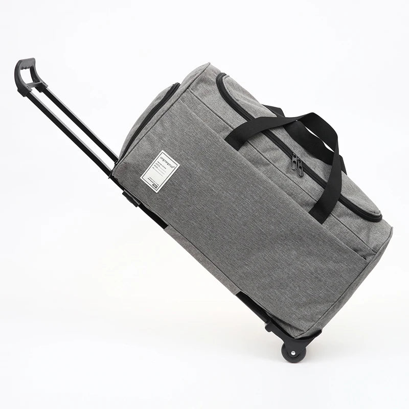 ort Trip Waterproof Travel Bag with Pull Rod And Wheels Staable Clothes Lage Bag for Busin Travel Fitn Tourism H...