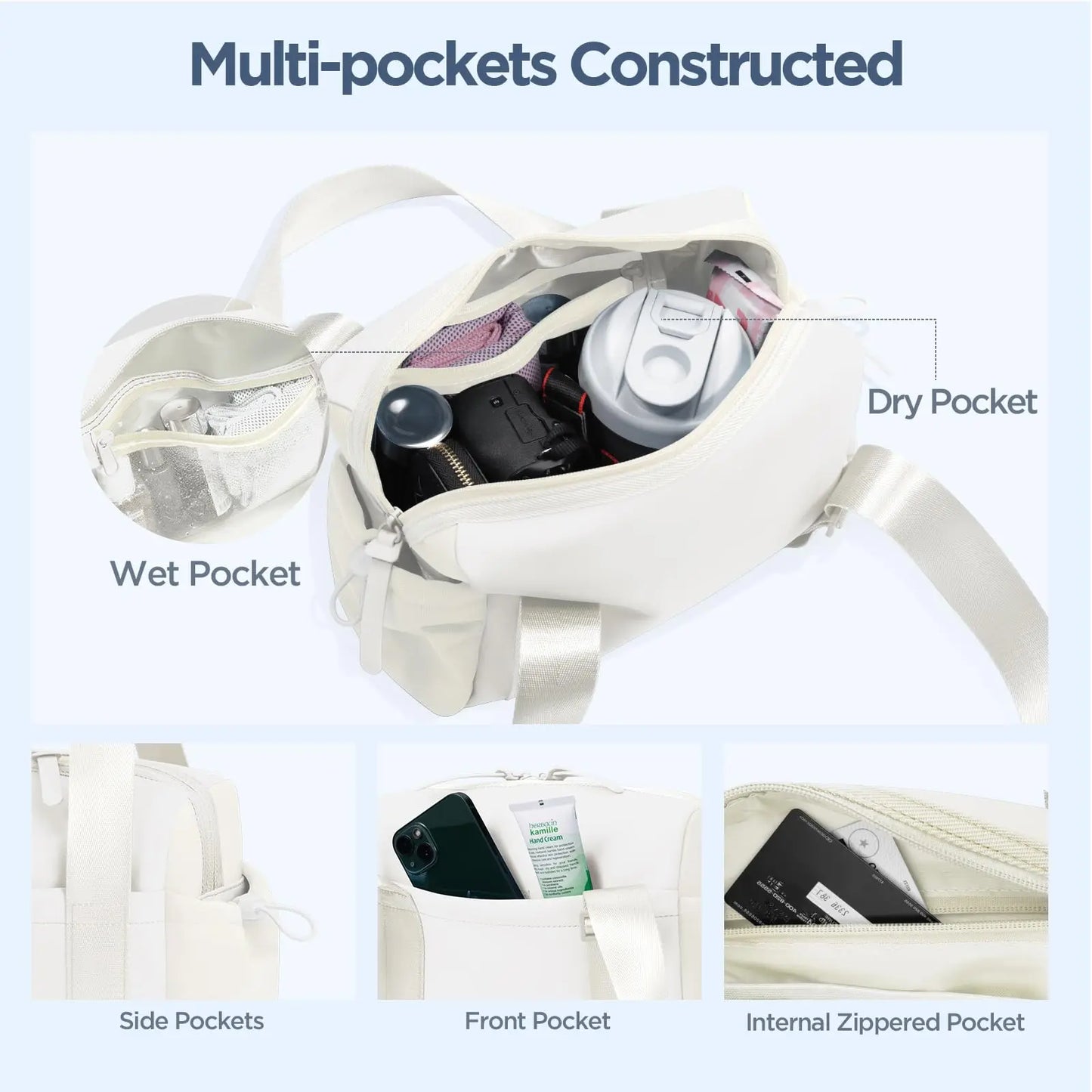 Mini Gym Bag For Women Girl Small Gym Tote Bag With Wet Compartment Waterproof Travel Duffle Bag Cute Sport Bag Adjustable Strap