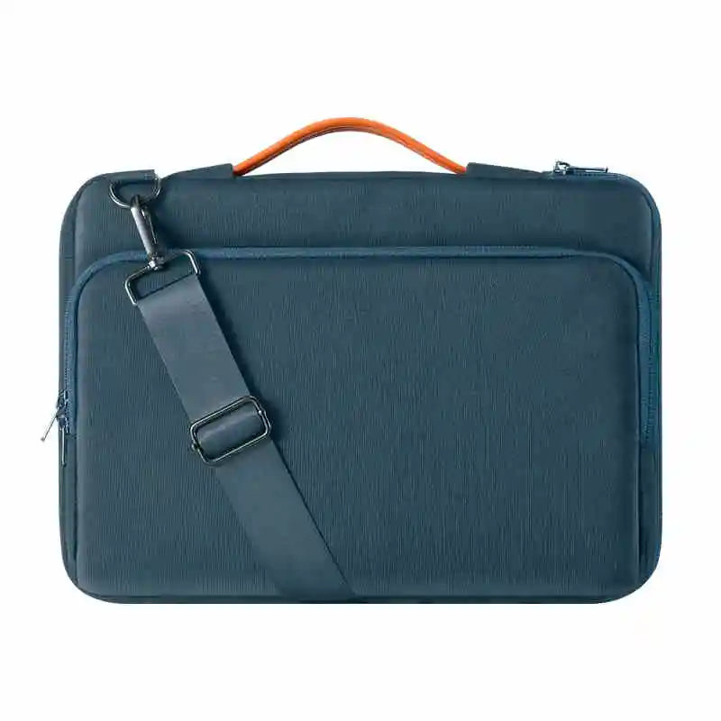 Dormin Air Cushion Laptop Bag for Business Travel, Anti-Crash Design w/Luggage Strap & Shockproof Compartment for MacBookAir13