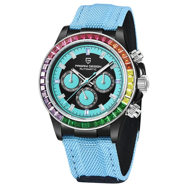 PAGANI DESIGN V2 40MM Rainbow Circle Luxury Men's Mechanical Watch Multifunction Automatic Watch Men's Sapphire Glass Waterproof