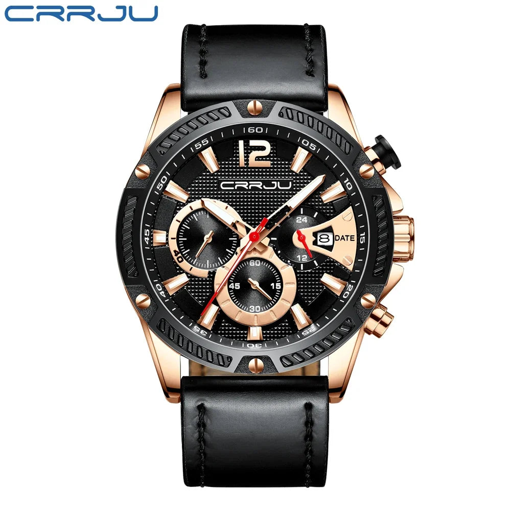 Top Brand Men's Watches Luxury Square Quartz Wristwatch Waterproof Luminous Chronograph Watch for Men Date Clock