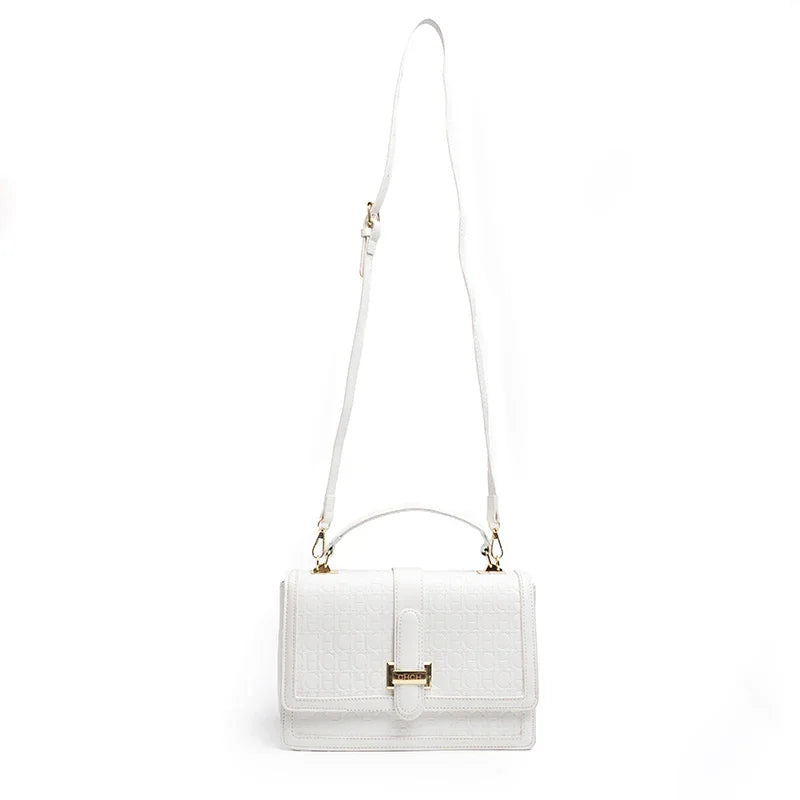 CH High Quality Ladies Solid Colour Print Design Crossbody Bag Small Square Bag Superior Sense Ladies Casual Shoulder Bag Letter