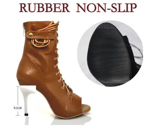 Lasyarrow Women's 2022 Brand Party Boots Women's Sexy stilettos High Heels Footwear Latin dance heels shoes Latin 2022 Ballroom