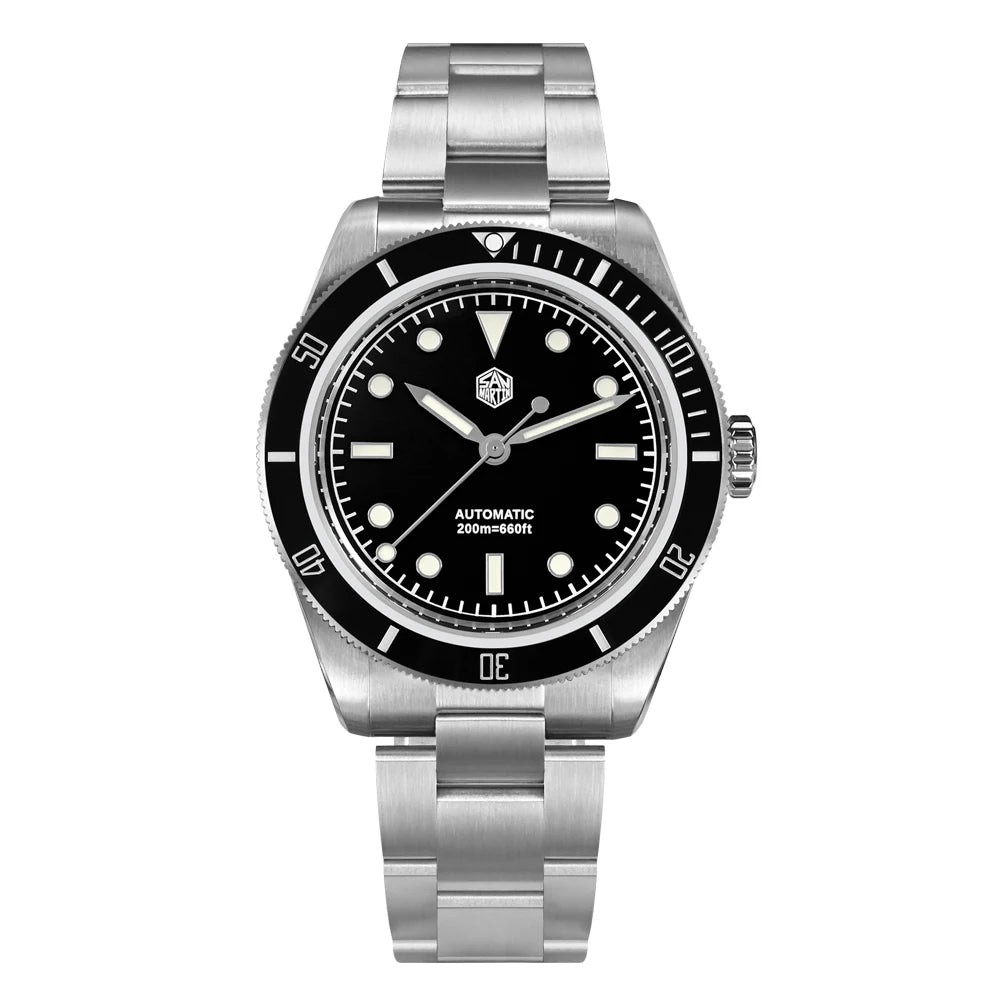 San Martin SN004 Upgraded 38mm 6200 Diver Watch for Men 6200 NH35 Automatic Mechanical Watches Luxury Sapphire Waterproof 200m