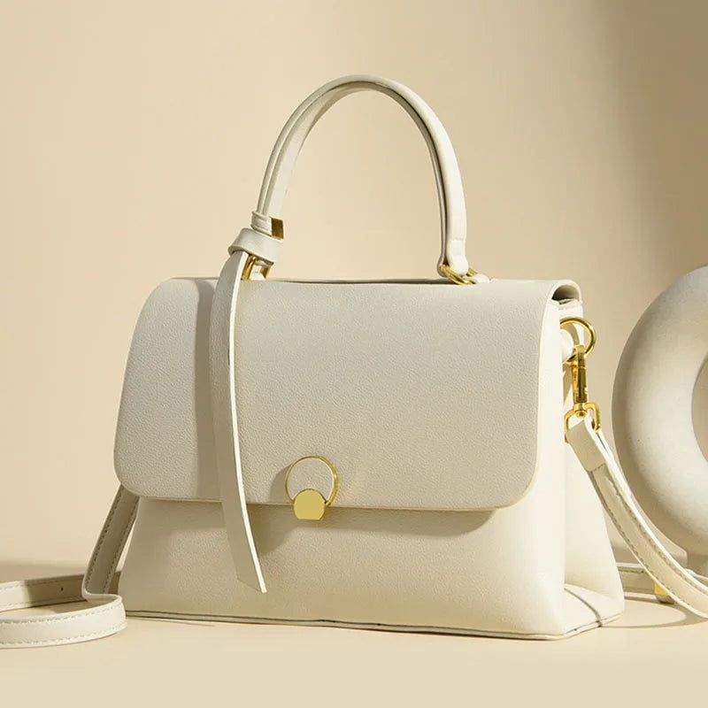 New Fashionable Women's Bags, High-End Versatile Casual Bags, Popular Textured Color-Blocked Handbags, Niche Shoulder Crossbody Bags, Good Choices for Girlfriends