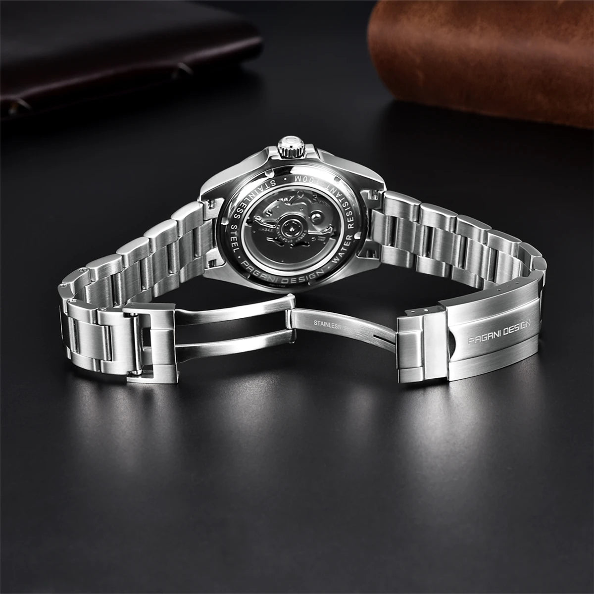 (Local delivery)PAGANI DESIGN 2025 New NH34 Men's GMT Automatic Mechanical Watches Stainless Steel 10Bar Sport BWG-9 Clock