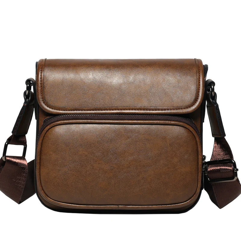Vintage Style Men's Bag Handbag High Quality PU Leather Man Crossbody Bag Business Style Men's Handbag Travel Shoulder Bag Bolsa