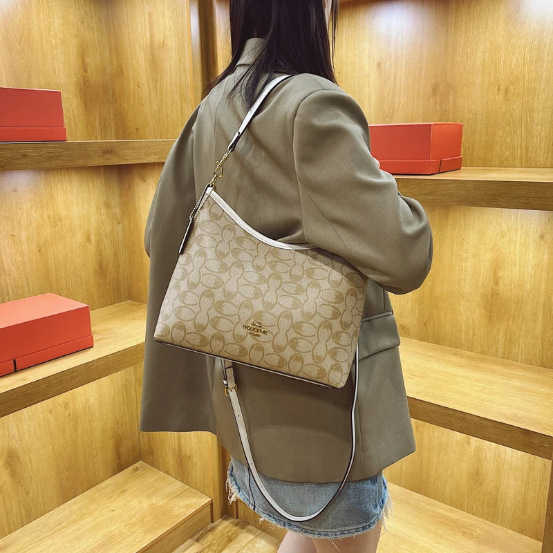High-Quality Women's Tote Bag, Fashionable Leather Handbag From Famous Designer Luxury Brand Shoulder Bag