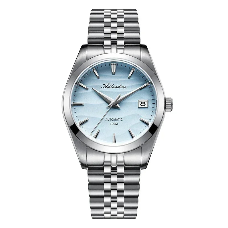 ADDIESDIVE AD2059 Watch Classic Desert Dial NH35A Automatic Mechanical Watches Waterproof 100M Stainless Steel Wristwatch