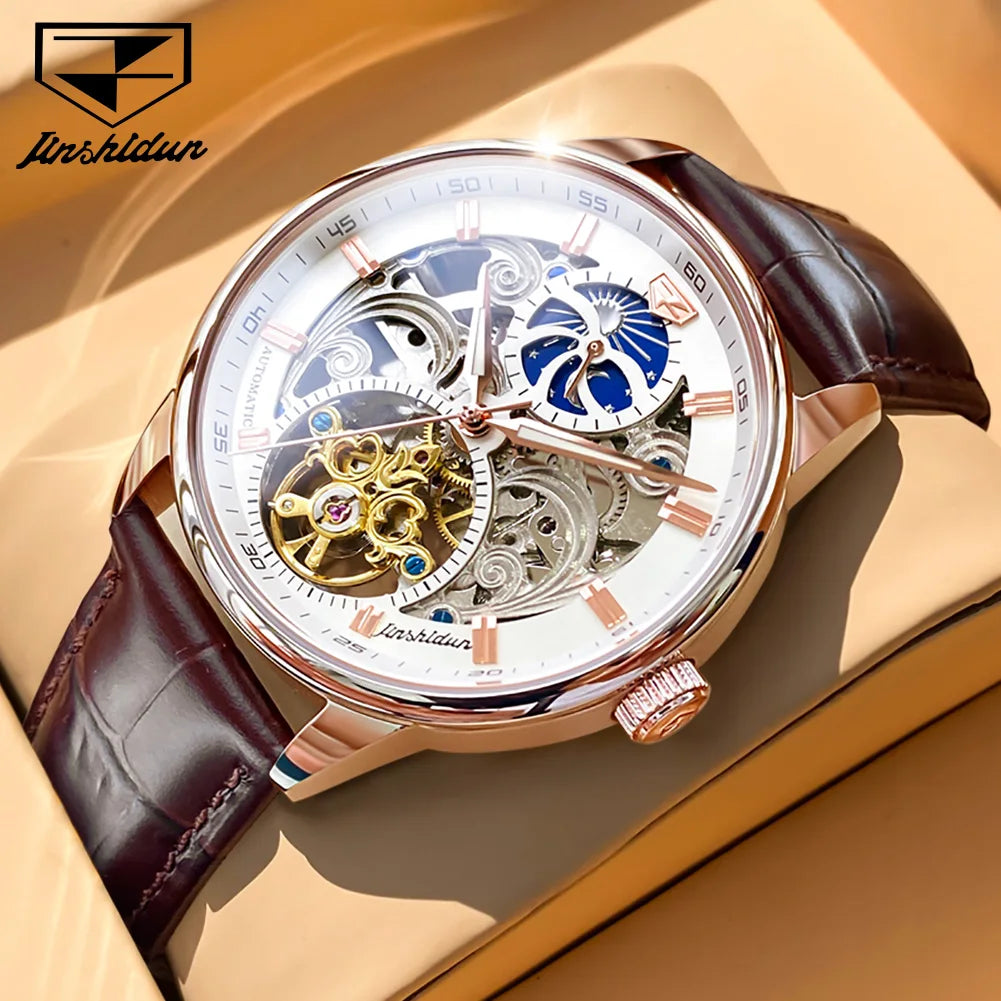JSDUN Best Selling Original Waterproof Wrist Watch for Men Multifunction Luxury Business Fashion Mechanical Automatic Man Watch