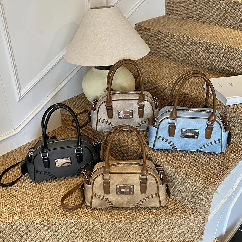 2025 New! Women's Trendy Retro Handbag - Fashionable Luxury Design with Premium Vibe, Versatile Shoulder & Crossbody Bag