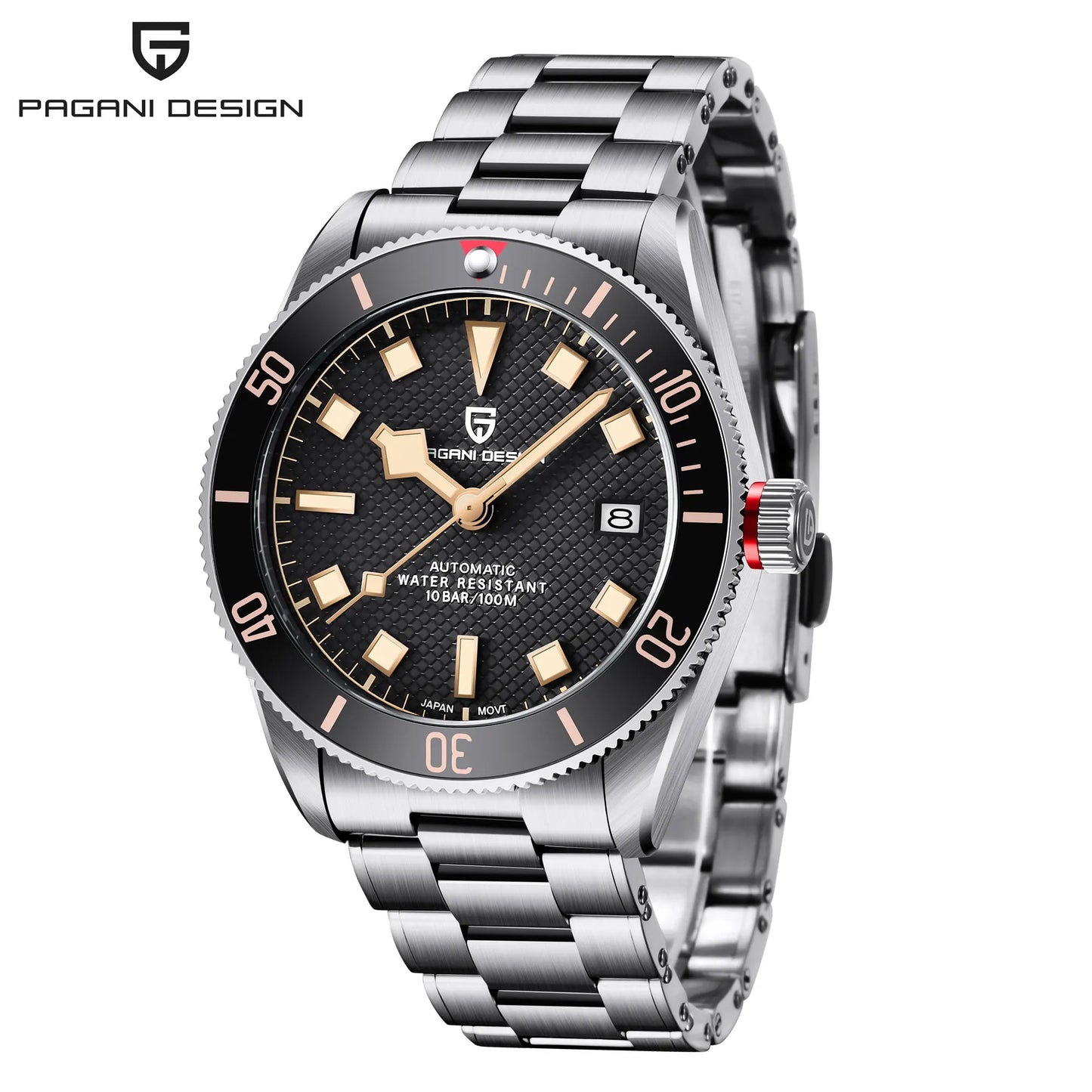 PAGANI DESIGN 2024 New V2 BB58 Men's Watches Luxury Automatic Watch For Men TMI NH35A Mechanical Wristwatch 100M Waterproof 2024