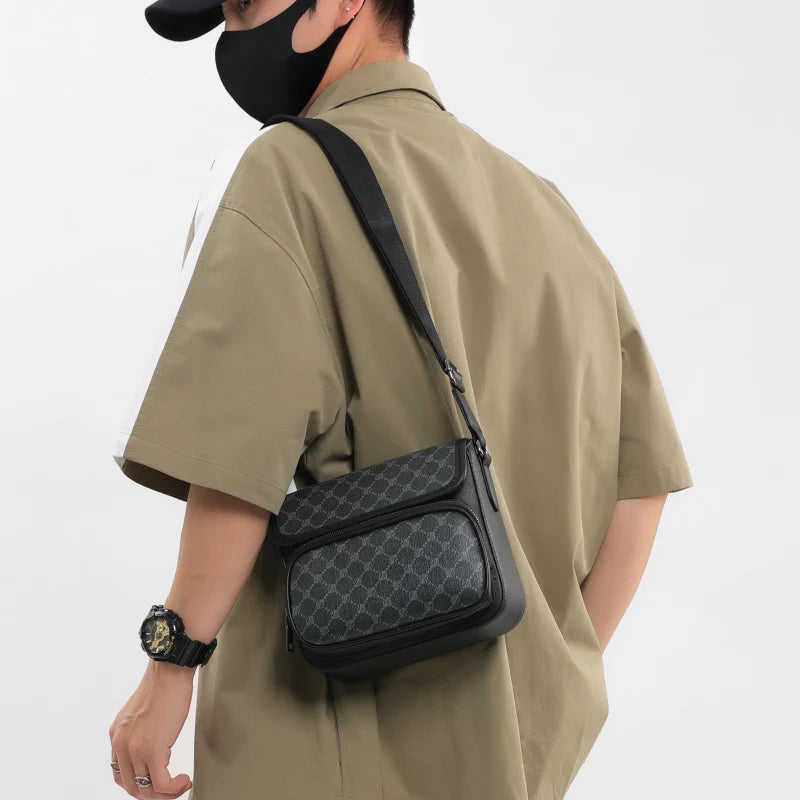 Vintage Style Men's Bag Handbag High Quality PU Leather Man Crossbody Bag Business Style Men's Handbag Travel Shoulder Bag Bolsa