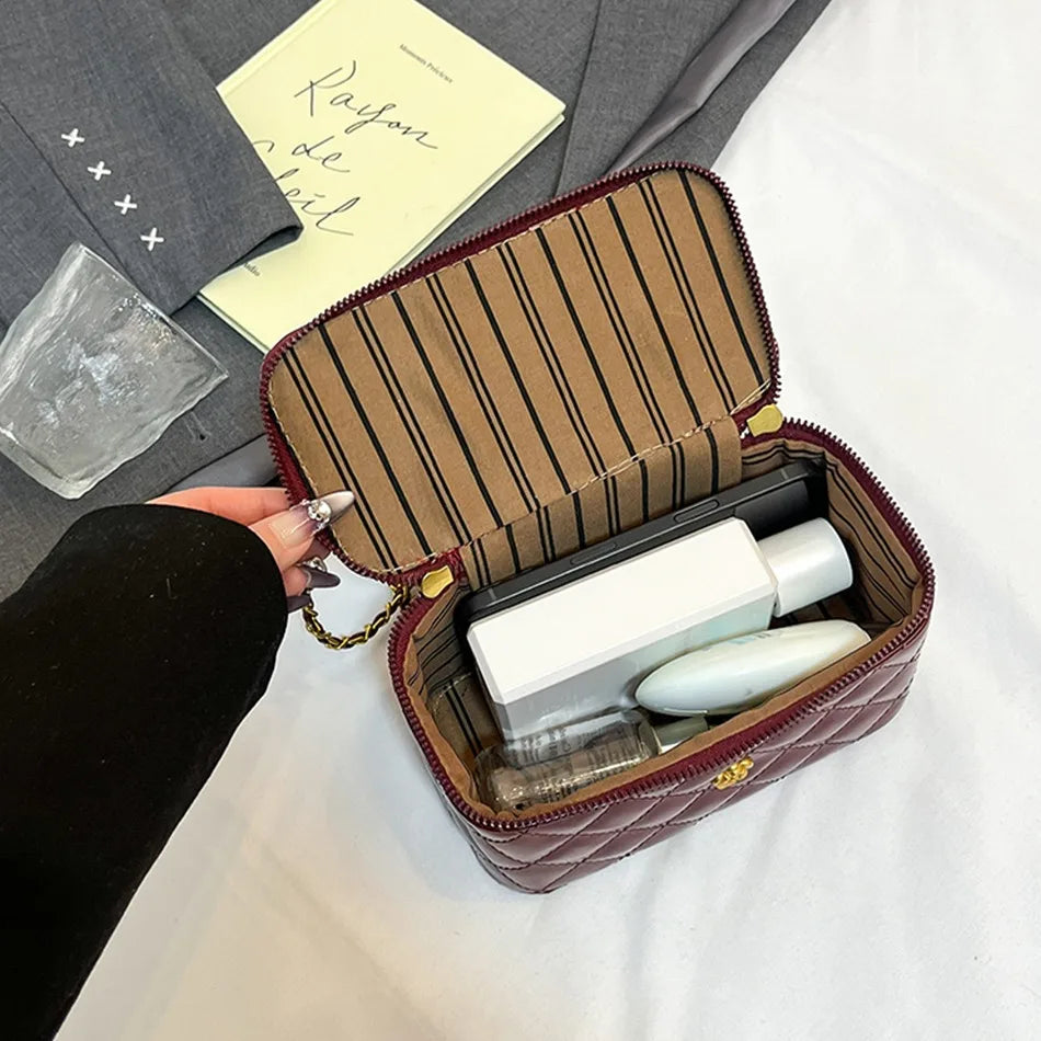 Fashion Mini Shoulder Party Bags for Women 2025 PU Leather Handbag Ladies Chain Crossbody Bags Female Small Square Pocket Bag